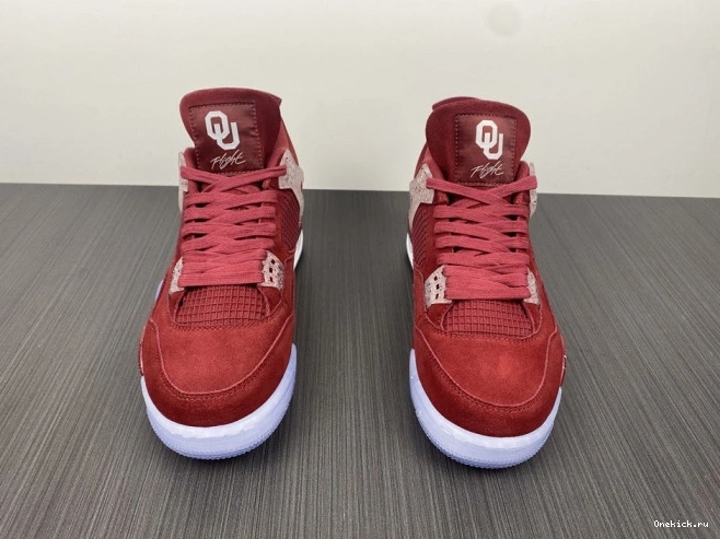 One Kick 4 PE Sooners Oklahoma Retro AJ4-904282 Jordan 0804